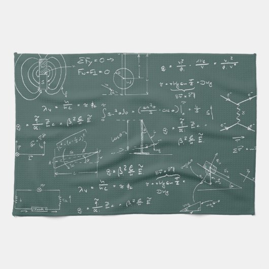 Linge De Cuisine Diagrammes et formules de physique (Horizontal)