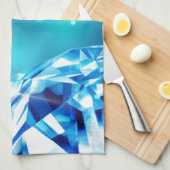 Linge De Cuisine diamant bleu (Quart Plié)