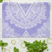 Linge De Cuisine Diamant bleu Mandala (Plié)