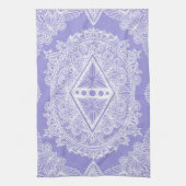 Linge De Cuisine Diamant bleu Mandala (Vertical)
