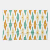 Linge De Cuisine Diamant Et Étoiles Rétro Mi-Siècle (Horizontal)