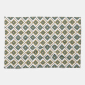Linge De Cuisine Diamante en vert (Horizontal)