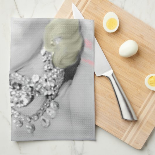 Linge De Cuisine Diamants 2 (Quart Plié)