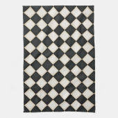 Linge De Cuisine Diamants blancs noirs et antiquités (Vertical)