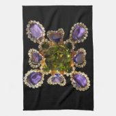 Linge De Cuisine Diamants d'améthyste violet Emeralds bijoux (Vertical)