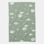 Linge De Cuisine Diamants de l'âge de l'espace Sage vert (Vertical)
