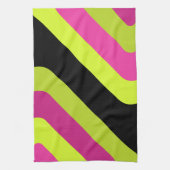Linge De Cuisine Diamants géants rétro Chartreuse Magenta (Vertical)