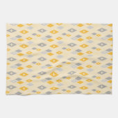 Linge De Cuisine Diamants MCM atomique Motif Jaune, gris (Horizontal)