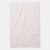 Linge De Cuisine Diamond Shaped Red Heart & Line Art (Vertical)