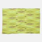 Linge De Cuisine Diamonds Stars Chartreuse, 1950 (Horizontal)