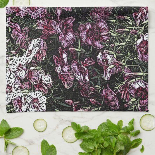 LINGE DE CUISINE DIANTHUS (Plié)