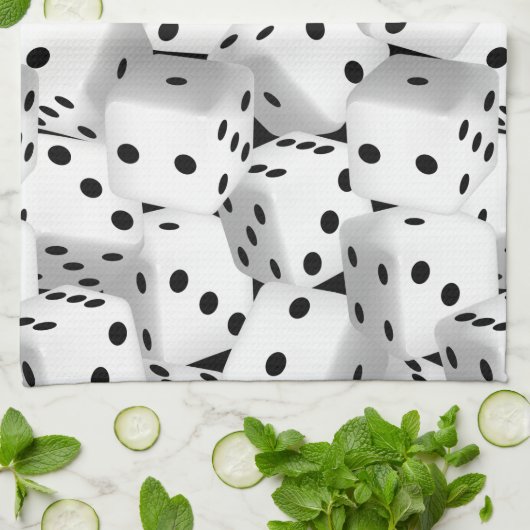 Linge De Cuisine Dice chanceux (Plié)