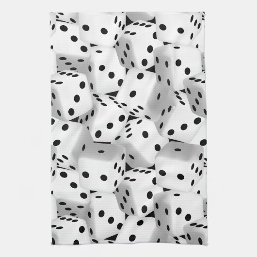 Linge De Cuisine Dice chanceux (Vertical)