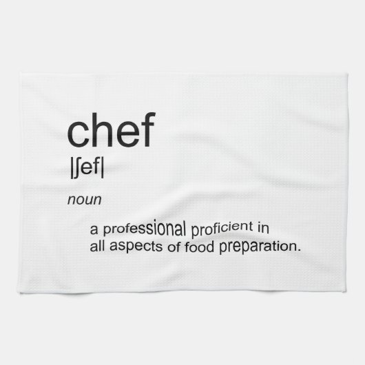 Linge De Cuisine Dictionnaire de définition CHEF de la conception d (Horizontal)
