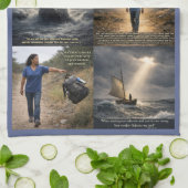 Linge De Cuisine Dieu avec nous (Plié)