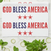 Linge De Cuisine Dieu bénisse l'Amérique (Plié)