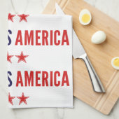 Linge De Cuisine Dieu bénisse l'Amérique (Quart Plié)