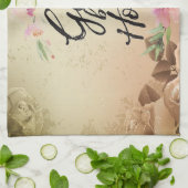 Linge De Cuisine Dieu bénisse notre maison (Plié)