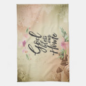 Linge De Cuisine Dieu bénisse notre maison (Vertical)