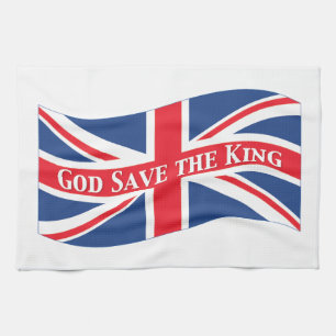 Linge De Cuisine Dieu sauve le roi avec Union Jack
