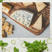 Linge De Cuisine Différents fromages (Plié)