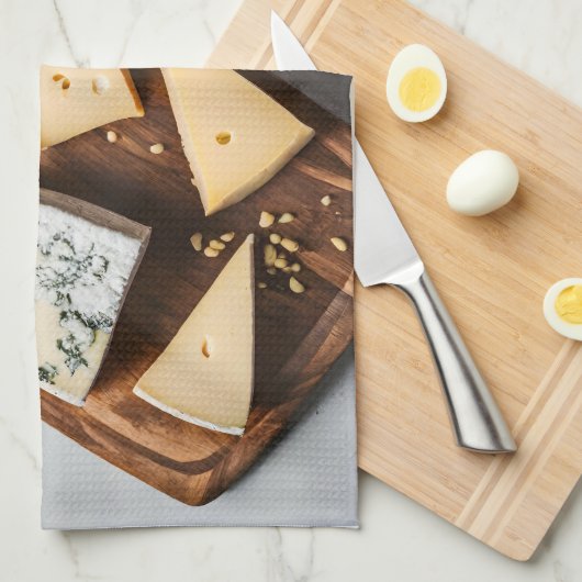 Linge De Cuisine Différents fromages (Quart Plié)