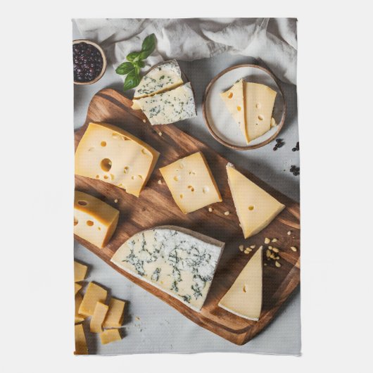 Linge De Cuisine Différents fromages (Vertical)