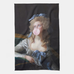 Linge De Cuisine Digne avec Bubble Gum rose
