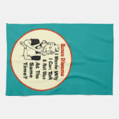 Linge De Cuisine Dilemme drôle de Bunco avec la rétro femme (Horizontal)