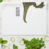 Linge De Cuisine Dilophosaurus dessin animé (Plié)