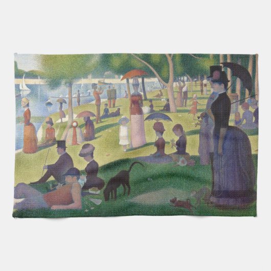 Linge De Cuisine Dimanche sur La Grande Jatte Seurat Peinture (Horizontal)