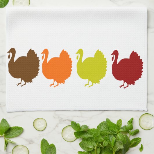 Linge De Cuisine Dindes de chute (Plié)
