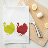 Linge De Cuisine Dindes de chute (Quart Plié)