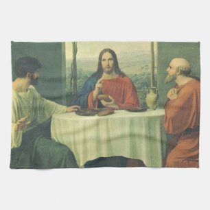 Linge De Cuisine Dîner de gala à Emmaüs avec Jésus-Christ