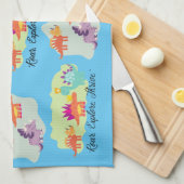 Linge De Cuisine Dinosaure (Quart Plié)