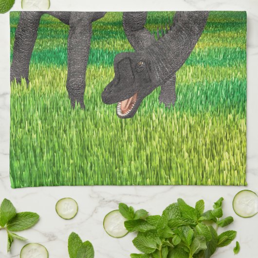 Linge De Cuisine Dinosaure Brachiosaurus (Plié)