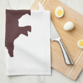 Linge De Cuisine Dinosaure Brown (Quart Plié)