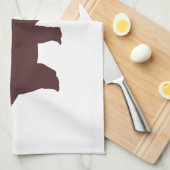 Linge De Cuisine Dinosaure Brown (Quart Plié)