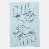 Linge De Cuisine Dinosaure de quartier convivial (Vertical)