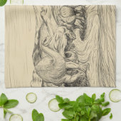 Linge De Cuisine Dinosaures classiques (Plié)