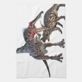 Linge De Cuisine Dinosaures de duel (Vertical)