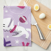 Linge De Cuisine Dinosaures de l'espace, Dinosaures mignons, Étoile (Quart Plié)