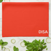 Linge De Cuisine Disa Red color (Plié)