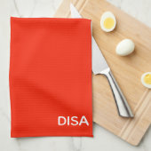 Linge De Cuisine Disa Red color (Quart Plié)