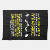 Linge De Cuisine DISCIPLINE - Motivation de l'entraînement de squat (Horizontal)