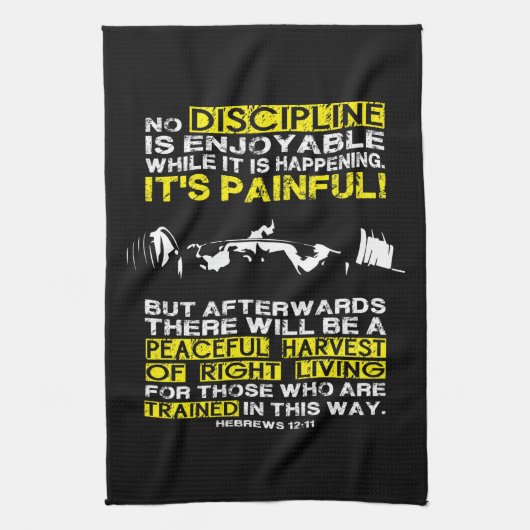 Linge De Cuisine DISCIPLINE - Motivation de l'entraînement de squat (Vertical)