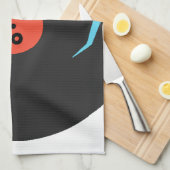 Linge De Cuisine Disco 80's - Retro Party - White (Quart Plié)