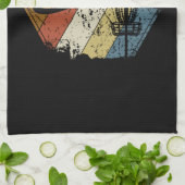 Linge De Cuisine Disque Golf Panier Rétro (Plié)