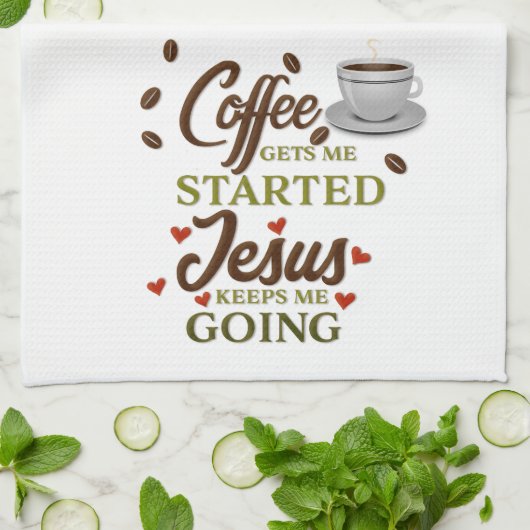 Linge De Cuisine Dit drôle de café (Plié)