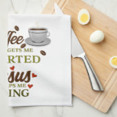 Linge De Cuisine Dit drôle de café (Quart Plié)